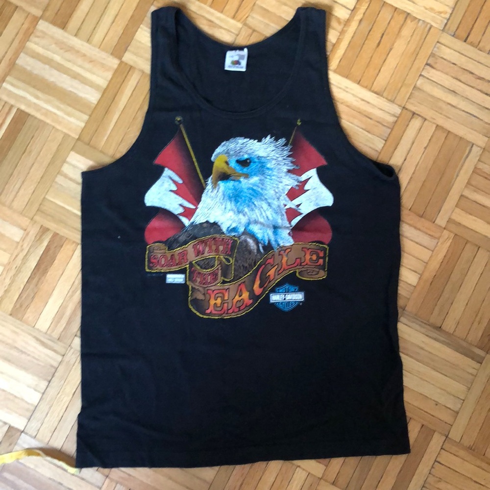 Vintage Harley Davidson tank: Fruit of the Loom (L)